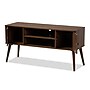Baxton Studio Alard 4-Shelf Wood TV Stand, Walnut, Screens up to 52" (159-9850-HiT)~#|#~sp195586725_sc7