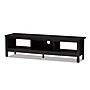 Baxton Studio Callie 3-Shelf Wood TV Stand, Wenge Dark Brown, Screens up to 64" (146-8291-HiT)~#|#~sp195586858_sc7
