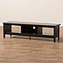 Baxton Studio Callie 3-Shelf Wood TV Stand, Wenge Dark Brown, Screens up to 64" (146-8291-HiT)~#|#~sp195586863_sc7