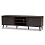 Baxton Studio Samuel 5-Shelf Wood TV Stand, Walnut Brown and Dark Grey, Screens up to 70" (148-8669-HiT)~#|#~sp195586865_sc7
