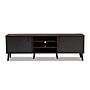 Baxton Studio Samuel 5-Shelf Wood TV Stand, Walnut Brown and Dark Grey, Screens up to 70" (148-8669-HiT)~#|#~sp195586867_sc7