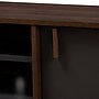 Baxton Studio Samuel 5-Shelf Wood TV Stand, Walnut Brown and Dark Grey, Screens up to 70" (148-8669-HiT)~#|#~sp195586869_sc7