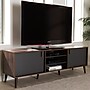 Baxton Studio Samuel 5-Shelf Wood TV Stand, Walnut Brown and Dark Grey, Screens up to 70" (148-8669-HiT)~#|#~sp195586871_sc7