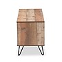 Baxton Studio Iver 3-Shelf Wood TV Stand, Rustic Oak and Black, Screens up to 52" (159-9853-HiT)~#|#~sp195586937_sc7