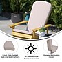 Flash Furniture Charlestown Adirondack Chairs, Yellow with Cream Cushions, 2 Pack (2JJC14501CSCRYW)~#|#~sp195659023_sc7