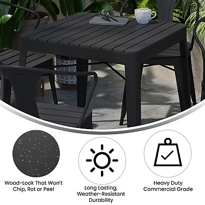 Flash Furniture Helvey Indoor-Outdoor Table and Chairs Set - Thumbnail 5