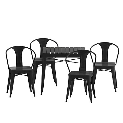 Flash Furniture Helvey Indoor-Outdoor Table and Chairs Set - Thumbnail 4