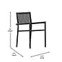 Flash Furniture Harris Indoor/Outdoor Stacking Club Chairs, 2 Pack (2SBA268CBK)~#|#~sp195659137_sc7