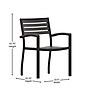 Flash Furniture Lark Outdoor Stackable Side Chairs, 2 Pack (2XUDGHW6006GY)~#|#~sp195659176_sc7