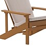 Flash Furniture Charlestown Adirondack Chairs, Teak with Cream Cushions, 2 Pack (2JJC14501CSCRTK)~#|#~sp195659218_sc7