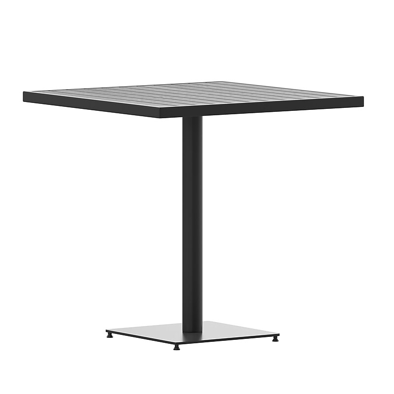 Flash Furniture Lark Outdoor Patio Bistro Dining Table (XUDGHW1045GY) image 1
