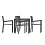 Flash Furniture Harris Indoor/Outdoor Table and Chairs Set, 5 Pieces (SBA268C4TBK)~#|#~sp195659551_sc7
