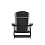 Flash Furniture Charlestown Folding Adirondack Chairs, Black with Cream Cushions, 2 Pack (2JJC14505CSCRBK)~#|#~sp195659717_sc7