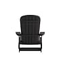 Flash Furniture Charlestown Folding Adirondack Chairs, Black with Gray Cushions, 2 Pack (2JJC14505CSGYBK)~#|#~sp195659733_sc7