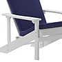 Flash Furniture Charlestown Adirondack Chairs, White with Blue Cushions, 2 Pack (2JJC14501CSBLWH)~#|#~sp195659811_sc7
