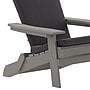 Flash Furniture Charlestown Folding Adirondack Chairs, Gray with Gray Cushions, 2 Pack (2JJC14505CSGYGY)~#|#~sp195659829_sc7