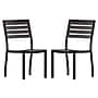 Flash Furniture Lark Outdoor Stackable Side Chair, 2 Pack (2XUDGHW6036GY)~#|#~sp195659927_sc7