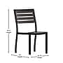 Flash Furniture Lark Outdoor Stackable Side Chair, 2 Pack (2XUDGHW6036GY)~#|#~sp195659935_sc7