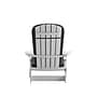 Flash Furniture Charlestown Folding Adirondack Chairs, White with Gray Cushions, 2 Pack (2JJC14505CSGYWH)~#|#~sp195659944_sc7