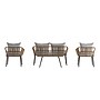 Flash Furniture Evin Indoor/Outdoor Rope Rattan Patio Conversation Set, Gray Cushions, 4 Pieces (SB1960GY)~#|#~sp195659957_sc7