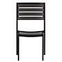 Flash Furniture Lark Outdoor Stackable Side Chair, 2 Pack (2XUDGHW6036GY)~#|#~sp195660039_sc7