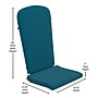 Flash Furniture Savannah Adirondack Rocking Chairs, Gray with Teal Cushions, 2 Pack (2JJC14705CSTLGY)~#|#~sp195660080_sc7