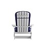 Flash Furniture Charlestown Folding Adirondack Chairs, White with Blue Cushions, 2 Pack (2JJC14505CSBLWH)~#|#~sp195660114_sc7