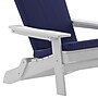 Flash Furniture Charlestown Folding Adirondack Chairs, White with Blue Cushions, 2 Pack (2JJC14505CSBLWH)~#|#~sp195660115_sc7