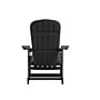 Flash Furniture Savannah Adirondack Rocking Chairs, Black with Gray Cushions, 2 Pack (2JJC14705CSGYBK)~#|#~sp195660249_sc7