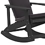 Flash Furniture Savannah Adirondack Rocking Chairs, Black with Gray Cushions, 2 Pack (2JJC14705CSGYBK)~#|#~sp195660250_sc7