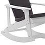 Flash Furniture Savannah Adirondack Rocking Chairs, White with Gray Cushions, 2 Pack (2JJC14705CSGYWH)~#|#~sp195660286_sc7