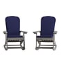 Flash Furniture Savannah Adirondack Rocking Chairs, Gray with Blue Cushions, 2 Pack (2JJC14705CSBLGY)~#|#~sp195660287_sc7