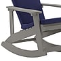 Flash Furniture Savannah Adirondack Rocking Chairs, Gray with Blue Cushions, 2 Pack (2JJC14705CSBLGY)~#|#~sp195660303_sc7