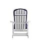 Flash Furniture Savannah Adirondack Rocking Chairs, White with Blue Cushions, 2 Pack (2JJC14705CSBLWH)~#|#~sp195660317_sc7
