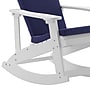 Flash Furniture Savannah Adirondack Rocking Chairs, White with Blue Cushions, 2 Pack (2JJC14705CSBLWH)~#|#~sp195660318_sc7