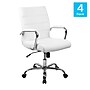 Flash Furniture Whitney Ergonomic LeatherSoft Swivel Executive Chair, White, 4/Pack (4GO2286MWH)~#|#~sp195812298_sc7