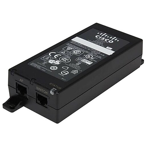 Cisco Single-Port PoE Injector 15.4W IEEE 802.3af Power Supply