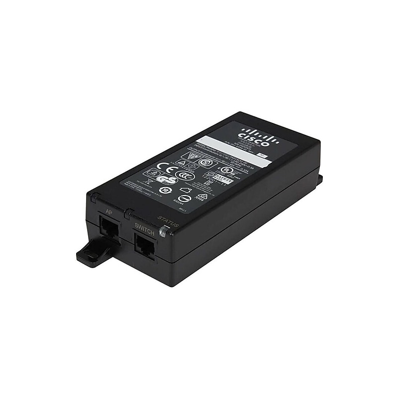 Cisco Single-Port PoE Injector 15.4W IEEE 802.3af Power Supply, Black (CB-PWRINJ-NA) image 1
