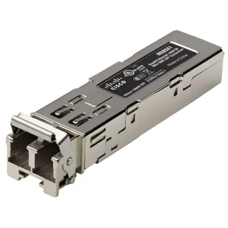 Cisco MGBSX1 SFP Gigabit Ethernet Single Mode SFP Transceiver Module, 1000 Mbps (MGBSX1) image 1
