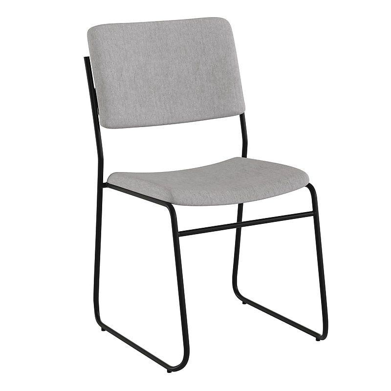 Flash Furniture HERCULES Series Fabric Stacking Chair, Gray (XU8700GYB30) image 1