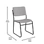 Flash Furniture HERCULES Series Fabric Stacking Chair, Gray (XU8700GYB30)~#|#~sp195890086_sc7