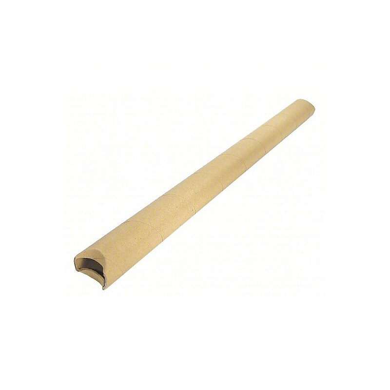 Crimp End Mailing Tubes; 24L X 2"Dia., White, 50/Carton image 1