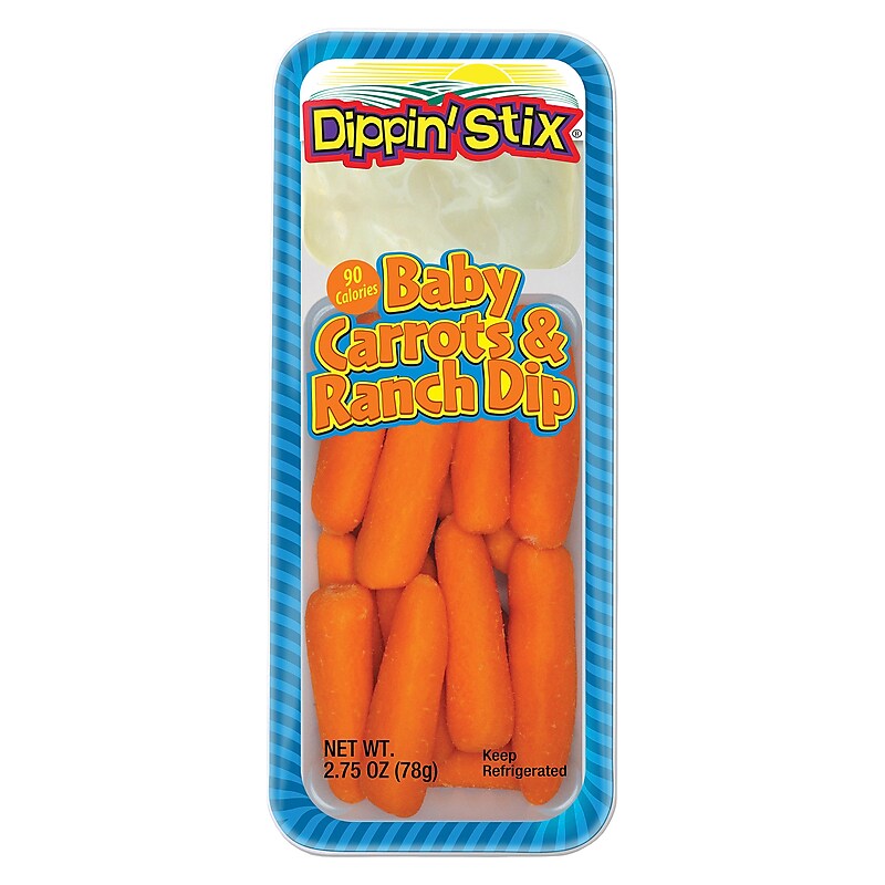 Dippin' Stix  Carrots and Ranch Snack Kit, 2.75, 6/Box (307-00369) image 1