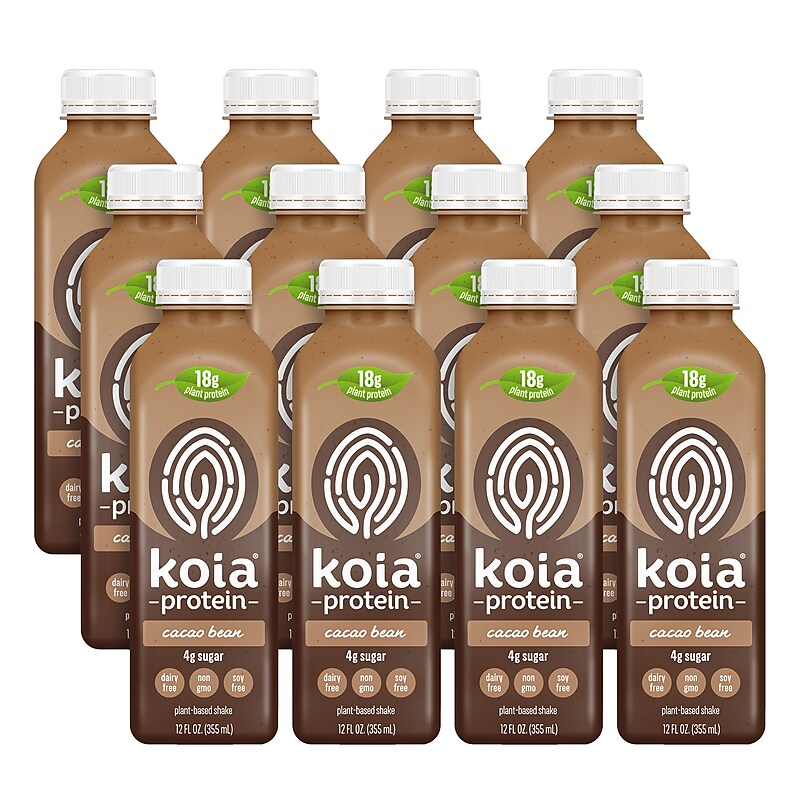 Koia Cacao Bean Protein Shake, 12 Oz, 12 Ct. image 1