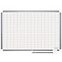 All Purpose Planner Dry Erase Board W/Accessories,1X2 Grid, 48X36, Silver Frame~#|#~sp198366091_sc7