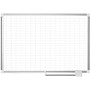 MasterVision® Magnetic 1 x 2 Grid Planner 36 x 48, Aluminum with Kit~#|#~sp198366117_sc7