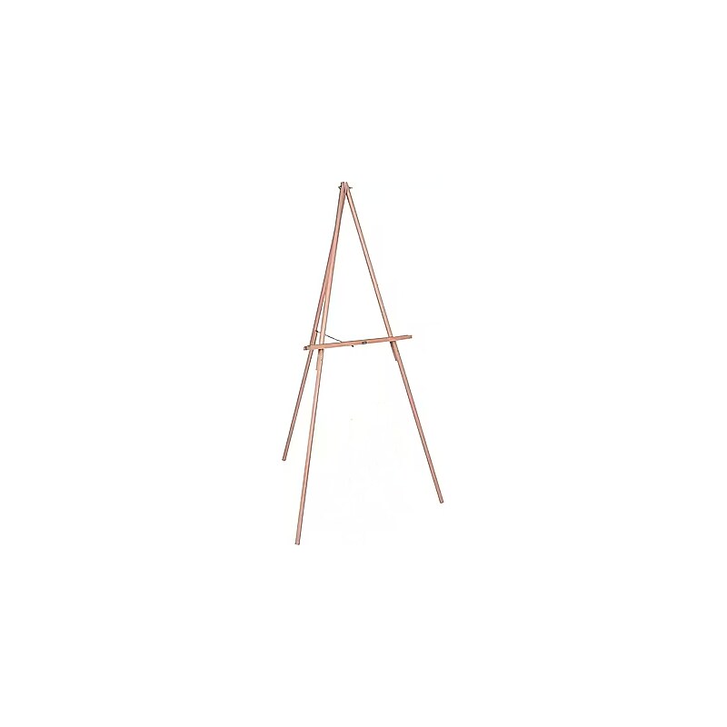 MasterVision® Oak Display Tripod Easel, Oak (FLX06203MV) image 1