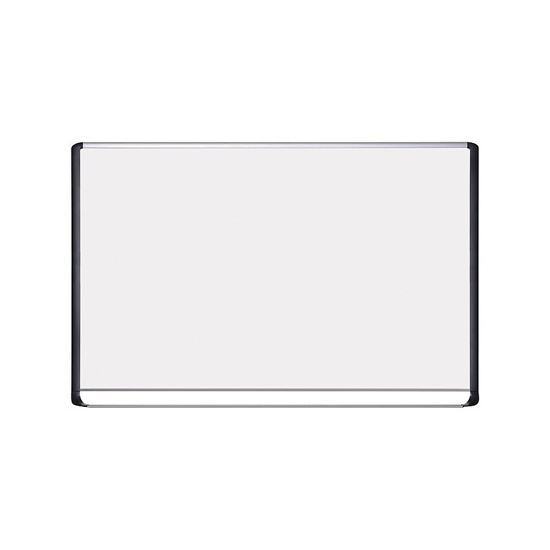 MasterVision® 48"(H) x 72"(W) Porcelain Magnetic Dry Erase Board, Aluminum Frame, Each image 1