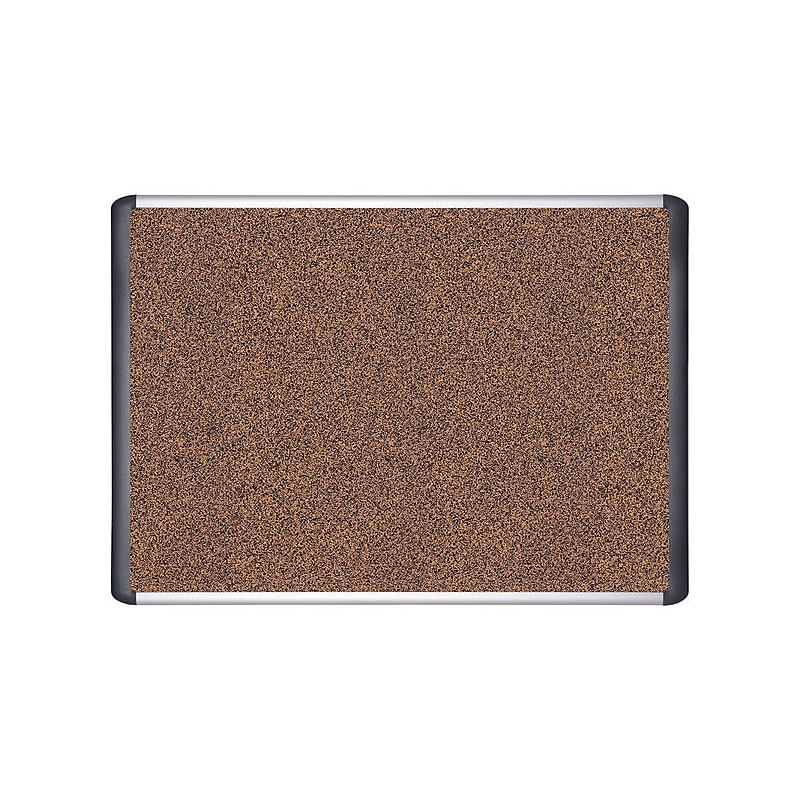 Mastervision® Tech Cork Board, 36" x 48", Silver and Black Frame (BVCMVI050501) image 1