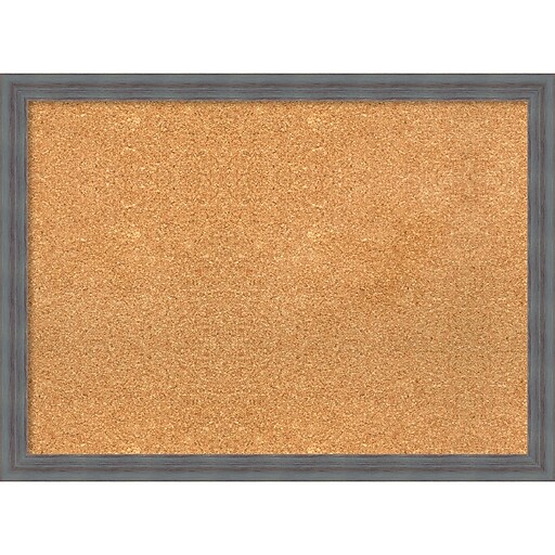 Amanti Art Framed Cork Board Large Dixie Grey Rustic 30 x